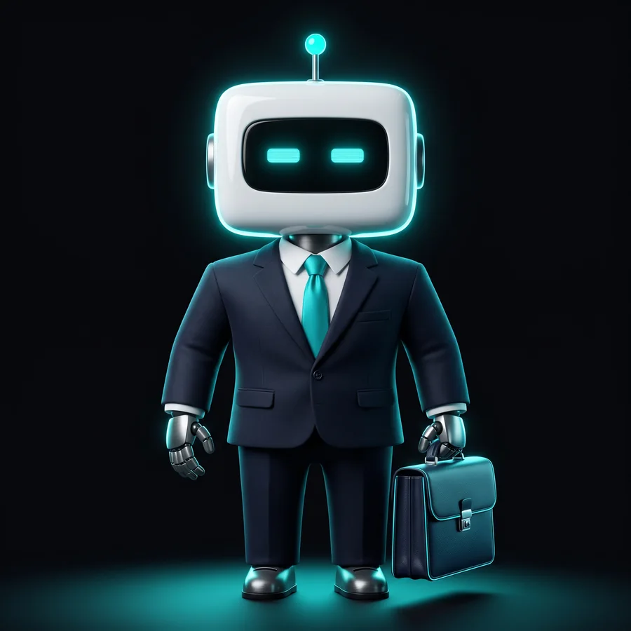 Agent IA de prospection, en costume